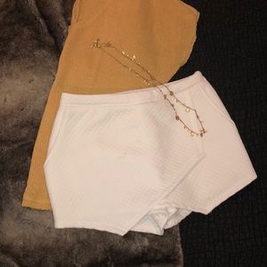 White Abercrombie skort